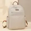 Mochila Sencilla para Mujer 2025 Primavera Nueva Ocio Mochila para Mujer Moda Transfronteriza Color Sólido Tela Oxford Mochila para Mujer