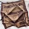 Pañuelo cuadrado de seda de 70 cm, estilo presbítero, moda europea y americana, bufanda de lujo, pañuelo pequeño, chal de protección solar de verano, para atar el pelo