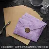 Zao Mo Envelope Dourado Papel de Carta conjunto Estilo Nacional Vintage Alto Valor de Cor Papel Especial Convite Cartão Postal Envelope Pintado
