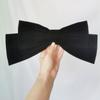 Pinza para el pelo con lazo extragrande de gran tamaño de Big Miss, de terciopelo negro, para la parte trasera de la cabeza, pequeña, accesorio para el cabello para mujer