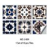 23 6 piezas de pegatinas de azulejos de colores para cocina, baño, decoración del hogar, pegatinas de pared de PVC autoadhesivas de pieza dura de cristal