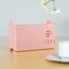 Decodificador de TV inalámbrico con wifi, enrutador, estante de almacenamiento, caja de almacenamiento sin perforaciones, caja de refugio decorativa montada en la pared