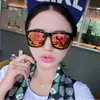 Óculos de Sol Feminino Coloridos Filme de Pimenta 2023 Óculos de Sol Refletivos Coloridos Tendência da Moda Coreana Óculos de Sol de Presente