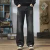 Ropa de Hombre Fengshe / 2026 Primavera y Otoño Nuevos Jeans Harem Rectos Lavados Pantalones Casuales Sueltos para Hombre