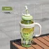 Espesado Nuevo Alto Valor Barriga Grande Tipo Pajita Ventosa Gran Capacidad Taza Ton con Asa Tetera Grande