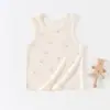 Roupas para bebês e crianças de Anyang, colete de malha de verão, camada interna para meninos e meninas, pijamas de bebê, camisa fresca de seda gelada para ar condicionado
