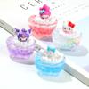 Phantom Gold Powder Bubble Beads Bubble Bath Flow Big Ear Dog Coelho diy Chaveiro de silicone Baby Phone Case Pingente