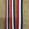 Em estoque 2cm três cores intercolor listrado cinto mochila simples cinto portátil bainha intercolor medalha cinto atacado