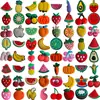 Accesorios para zapatos de cueva tema de frutas y verduras hebilla de zapato caricatura lindo accesorios para zapatos diy zapatos con agujeros PVC venta caliente transfronteriza