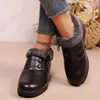 Zapatos para Mujer 2025 Botas Nuevas para Mujer Zapatos de Algodón de Invierno Zapatos Casuales con Cremallera Botas de Invierno Tacón de Cuña Tacón Medio Botas Cortas para la Nieve