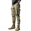 Pantalones Cargo Ami Kaji de Peso Pesado Lavado Retro Marca de Moda para Hombre Primavera y Otoño Tácticos Funcionales Ajustados hasta el Tobillo Casuales de Moda
