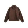 Cattee Marca Americana Moderna Jaqueta Simples com Gola Alta Jaqueta para Homens e Mulheres Suéter Cleanfit para Casal Blusa Casual Outono