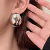 Metal Acessível Luxo Novo Design de Nicho Simples Versátil Brincos Retrô Feminino Estilo Frio Exagerado Brincos