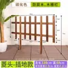 Corrimãos de madeira anticorrosiva para gramado de jardim, grades de proteção, cercas, cercadinhos, decorações de quintal, móveis externos de madeira maciça para pátio