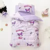 Nuevo juego de ropa de cama auténtico Sanrio Kuromi My Melody para jardín de infantes 2026, edredón de algodón puro y juego de seis piezas
