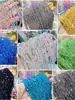 Cuentas Triangulares de Hielo Triturado 4-6mm Hilos Triangulares Cuentas Sueltas Irregulares Cuentas para Joyería Hecha a Mano DIY Accesorio para Collar