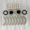 Almohadilla de Silicona Autoadhesiva para Pies Negra Redonda Junta de Silicona Impermeable Sellado Plano Junta Plana Antideslizante Absorción de Impactos Almohadilla de Silicona