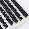 Pestañas Postizas Segmentadas de Siete Filas Amazon, Pestañas Gruesas Estilo Manga, Vástago Fino Negro Cola de Pez, Empaquetadas por el Fabricante, con un Efecto Esponjoso