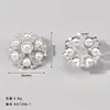 Botones de Diamante Perla Huecos de Pagoda Estilo Mismo de Marca Botones de Diamante Multicolor Multitamaño Gama Alta Estilo Chanel