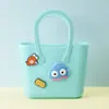 Monedero de silicona con forma de cueva cuadrada para niños, bolso cruzado para caminar, divertido y bonito bolso de silicona para cambio.