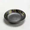 Olla de cerámica bronceada Mo Ji con rodamiento para juego de té kung fu accesorios de ceremonia del té plato multiusos plato de té pensar dinero pensar grueso