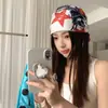 Pañuelo de cabeza de cinco puntas estilo chica picante estilo americano para mujer, Bufanda de cuello estilo callejero retro, Pañuelo para la cabeza, Pañuelo de cuello, Top de tubo, Pañuelo para la cadera, Pañuelo cuadrado