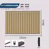 Mesa Plegable Portátil para Camping al Aire Libre con Tablero de Madera con Textura de Aleación de Aluminio, Mesa Plegable Ligera Tipo Rollo de Huevo