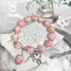 Pulsera de Cristal con Cuentas de Mariposa, Pulsera de Diseño de Alta Gama Ins, Regalo para Novia, Nueva Pulsera de Mejor Amiga de Aspecto Caro