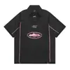 Comércio exterior atacado marca de tendência de rua europeia e americana Ilha de Alcatraz camiseta esportiva de manga curta roupas de futebol polo respirável roupa de casal