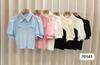 Camisa de Manga Burbuja Estilo Coreano con Costuras en el Cuello, Tejido de Punto, Camiseta de Manga Corta para Mujer, Verano Nuevo, Ajustada, Casual, Top que Reduce la Edad