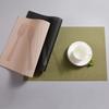 Direto da Fábrica simples placemat tecido ocidental placemat europeu de PVC placemat jacquard isolante espessado de Teslin para hotel