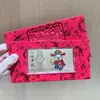 Shuibeite Mismo Estilo Oro Puro 999 Oro de Color Billete de Oro Princesa Dorada Por Favor Hazte Rico Inmediatamente Sobre Rojo Regalo de Vacaciones