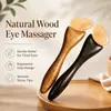Palo de masaje de cuerno de sándalo natural, herramienta gua sha, lifting facial, masaje para el contorno de ojos, palo de masaje para puntos de acupuntura, para líneas finas y uso en todo el cuerpo