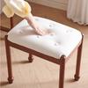 Tocador de Madera Maciza de Fresno Estilo Francés de Mediados de Siglo Tocador Mini Pequeño para Dormitorio Pequeño Tocador Integrado
