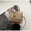 Bolso de Seda de Moda para Mujer 2026 Nuevo Estilo Bolso Kelly de Cuero con Cera de Aceite Versátil Bolso Cruzado de Alta Gama