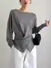 Suéter de Lana con Diseño de Nicho, Cintura Cruzada, Interior y Exterior, Base para Mujer