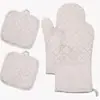 Luvas de Silicone Antiderrapantes para Churrasco, Assar, Cozinha, Forno, Micro-ondas, Conjunto de Quatro Peças, Luvas Isoladas, Resistentes a Altas Temperaturas, Zhejiang