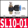 Válvula Borboleta de Controle de Velocidade Pneumático com Fluxo Unidirecional Limitador de Vazão Junta para Tubo de Ar Sl4-M5/6-01/8-02/10-03/12