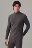 Roupa Térmica Leve de Oxigênio 240g Conjunto De Rong Masculino e Feminino Gola Alta e Baixa Aquecimento Rápido De Rong Conjunto Térmico Escovado em Ambos os Lados