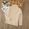 Camiseta Básica de Media Cuello Alto para Niños, Terciopelo Alemán de Doble Cara, Tops Cálidos para Bebés Niños y Niñas, Tallas Pequeña y Mediana, Ropa Interior de Otoño e Invierno para Niños, Mangas Largas