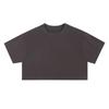 Camiseta sexy de estilo europeo y americano de 210 g que deja ver el ombligo para mujer, para bailar, yoga, corta, que deja ver el ombligo, hombro derecho, manga corta, top deportivo