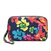 Venta al por mayor de fábrica nueva cartera monedero bolso femenino coreano estampado cartera bolso para teléfono móvil cartera de dama bolso de tela para correr