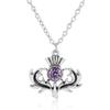 Suministro transfronterizo AliExpress Personalidad Retro Campo de batalla antiguo Legendario Colgante de joyería Collar de cardo escocés nórdico