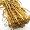 Hilo de Encaje Dorado de 5 mm Accesorios para Ropa Étnica de Pareja Cinturón de Ola DIY Borde de Ola de Agua Decorativo Cinturón Curvo Venta al por Mayor