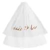 Velo de Novia de Doble Capa Transfronterizo Nuevo con Peine y Decoración para el Cabello, Accesorios de Tocados Blancos Súper Hada de Moda al por Mayor