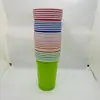 Fábrica de Origen Taza Desechable Roja y Blanca de PP para Degustación Taza para Beber en Fiestas Taza de Cerveza Colorida Taza para Jugos