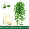 Hiedra Verde Artificial Colgante de Pared Flor de Plástico Enredadera Planta Colgante Falsa para Interiores Decoración Planta Colgante Falsa Decoración de Pared Venta al por Mayor