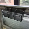 Acessório de Suspensão para Mesa: Porta-Caneta Flexível para Fenda de Tela, Caixa de Armazenamento para Estação de Trabalho, Cinza, Porta-Caneta Transparente