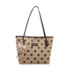 Bolsa Polka Dot da Moda Feminina Outono 2026 Nova Bolsa Tote de Ombro Grande Capacidade para o Trabalho Bolsa de Mão Casual Color Block