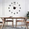 Reloj de pared para sofá simple transfronterizo, reloj de pared silencioso, reloj de pared digital creativo para dormitorio, pegatinas de pared decorativas, reloj al por mayor